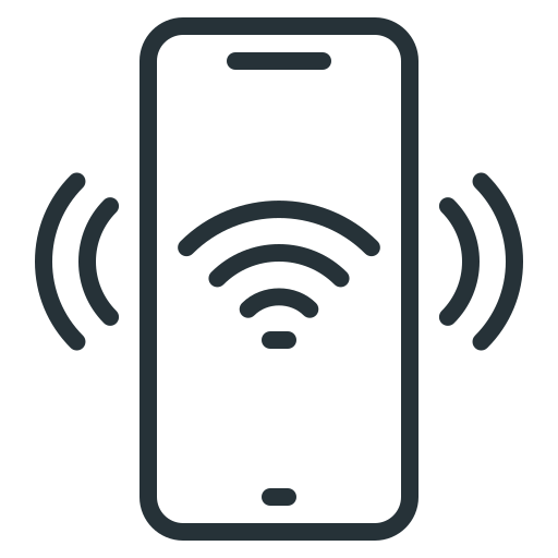Connection, mobile, mobile phone, phone, smartphone, wifi icon